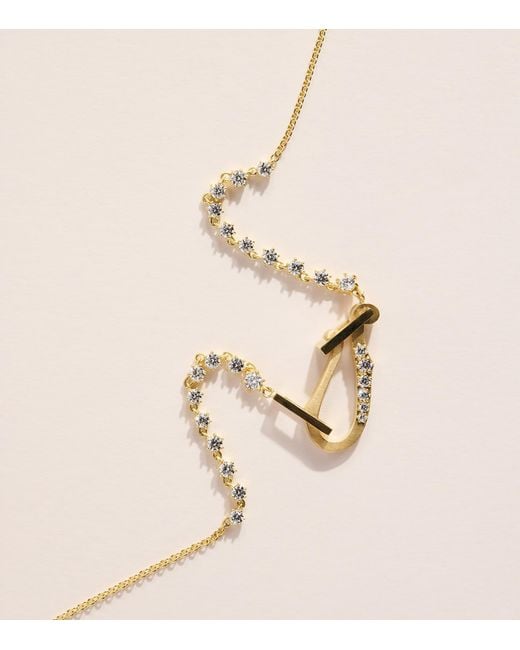 Jade Trau Natural And Diamond Line Lola Necklace