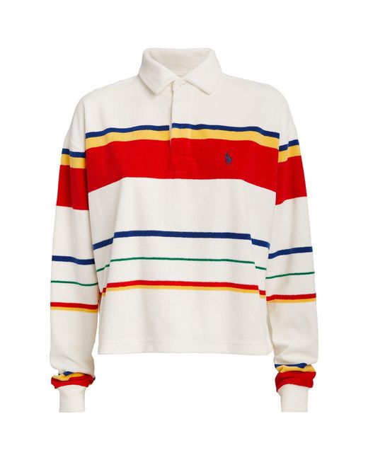 Polo Ralph Lauren Red Striped Rugby Polo Shirt