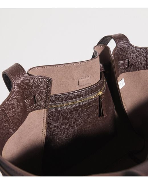 Tory Burch Brown Leather Romy Tote Bag