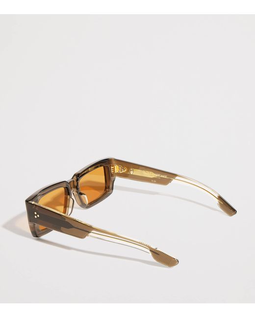 Jacques Marie Mage Black Acetate Quant Sunglasses for men