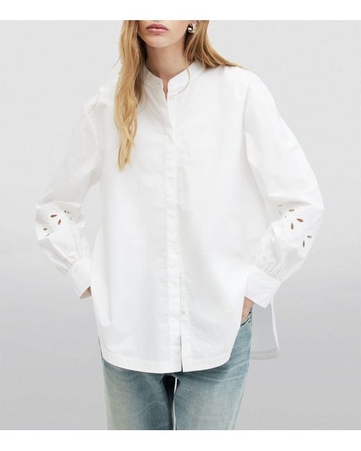 AllSaints White Cotton Marcie Val Shirt