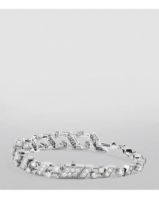 Marli New York White And Diamond Fifth Avenue Bracelet