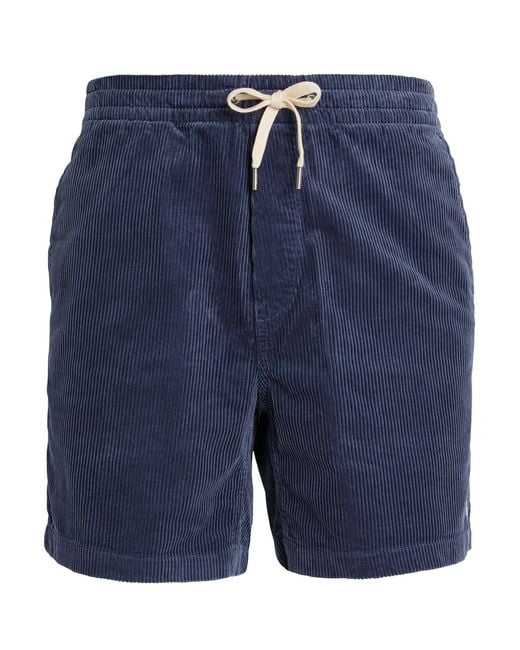 Polo Ralph Lauren Blue Corduroy Prepster Shorts for men