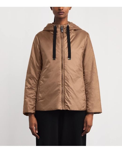 Max Mara Brown Water-Repellent Padded Jacket