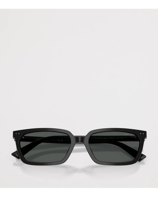 Jimmy Choo Black Rectangular Sunglasses