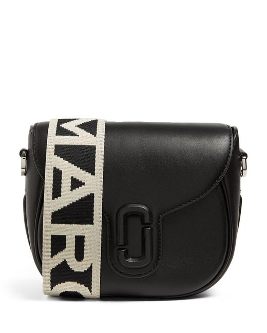 Marc Jacobs Black The Small Leather J Marc Saddle Bag