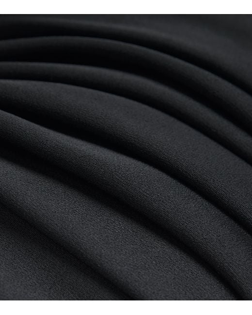 Sabina Bilenko Black Strapless Sage Gown