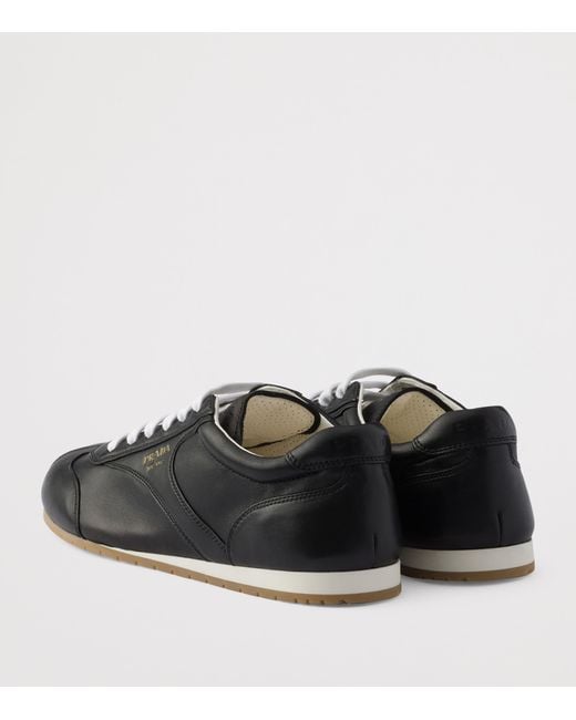 Prada Black Nappa Leather Sneakers