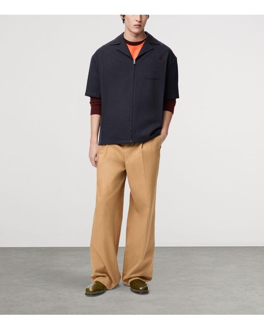 Loewe Natural Cotton Wide-Leg Trousers for men