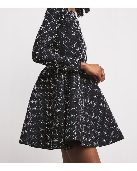 Ladies Dresses Maje Long Sleeve Skater Dress Maje Women's Black Embellished  Mini Skater Dress