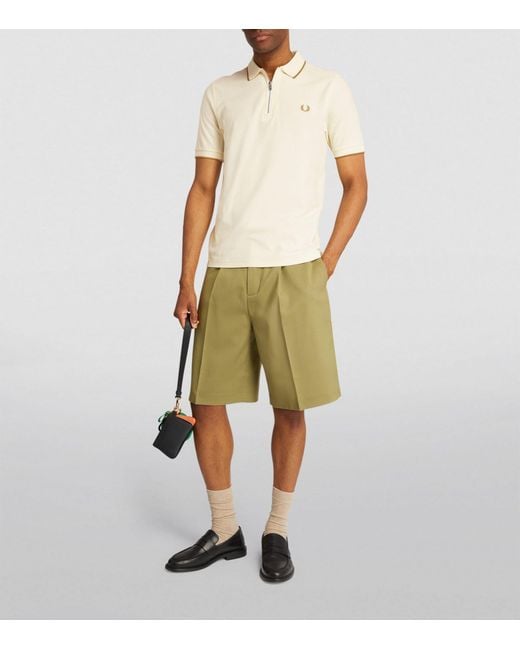 Fred Perry Natural Crepe Piqué Polo Shirt for men