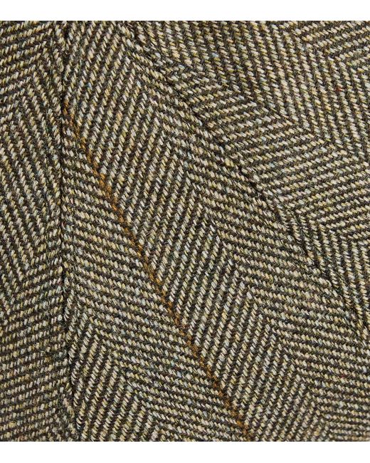 James Purdey & Sons Green Wool-Blend Bakerboy Cap for men