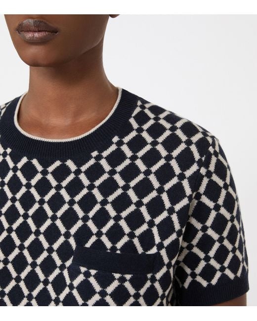 Max Mara Black Wool Short-Sleeve Sweater