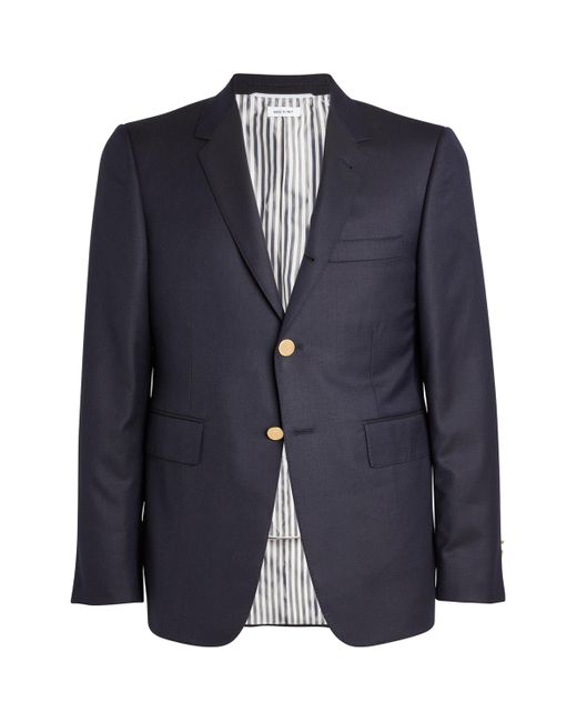 Thom Browne Blue Wool Blazer for men