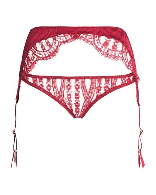 Coco De Mer Pink Lace Renata Suspenders