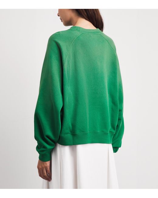 Polo Ralph Lauren Green Cotton-Blend Polo Pony Sweatshirt
