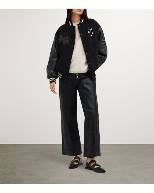 All saints varsity jacket best sale