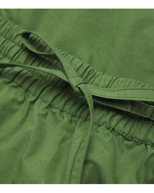 Matteau Green Organic Cotton Drawstring Shorts