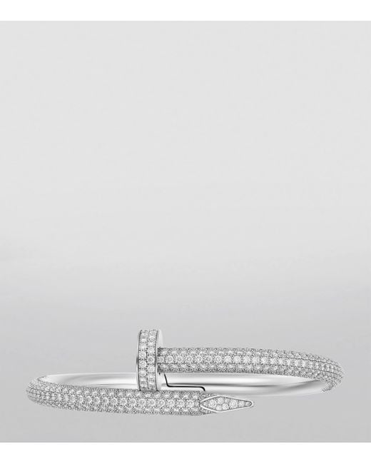 Cartier Metallic Medium And Diamond Juste Un Clou Bracelet for men