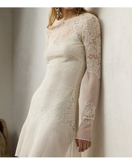 Ralph Lauren White Mulberry Silk Mini Dress