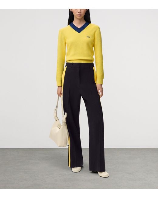 Loewe Blue Tape-Trim Tailored Trousers