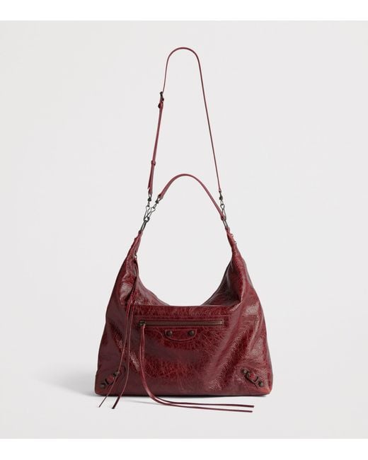 Balenciaga Brown Medium Lambskin Le City Shoulder Bag