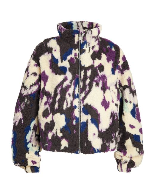 Isabel Marant Purple Faux-shearling Mackensy Jacket