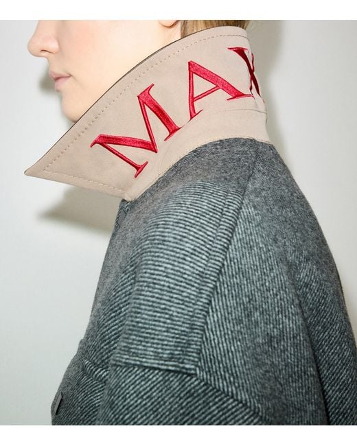 MAX&Co. Gray Virgin Wool-Blend Coat