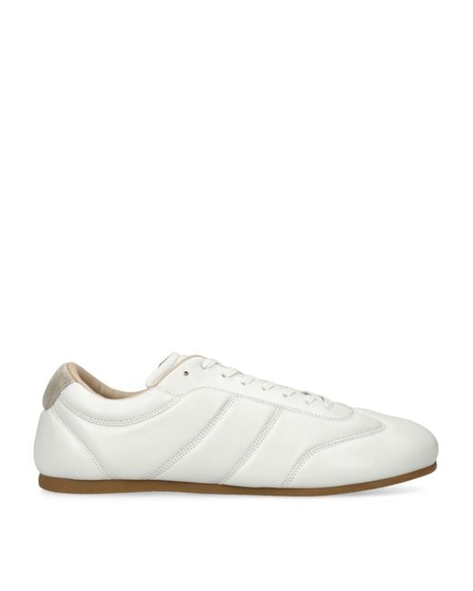 Lemaire White Leather Soft Runner Sneakers for men