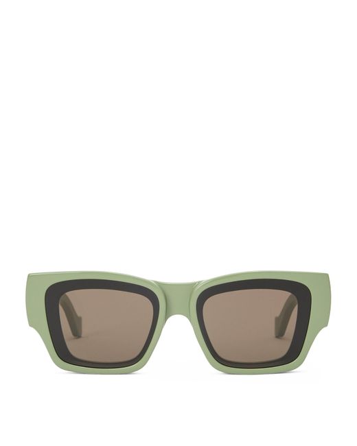 Loewe Green X Paula's Ibiza Front Lenses Square Sunglasses