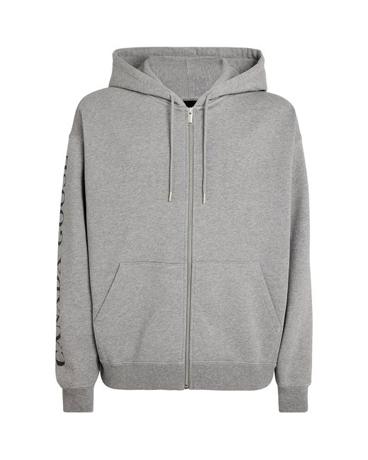 Canada Goose Gray Organic Cotton Graphic Rove Zip-Up Hoodie for men