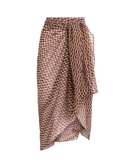 Away That Day Brown Santorini Sarong