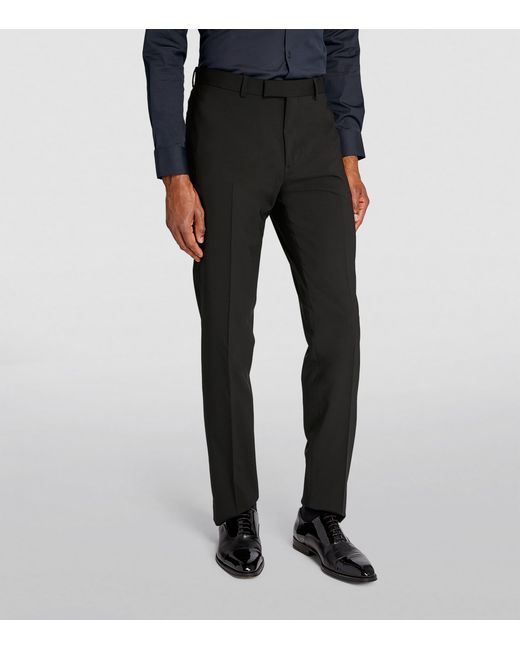 Sandro Black Virgin Wool Trousers for men