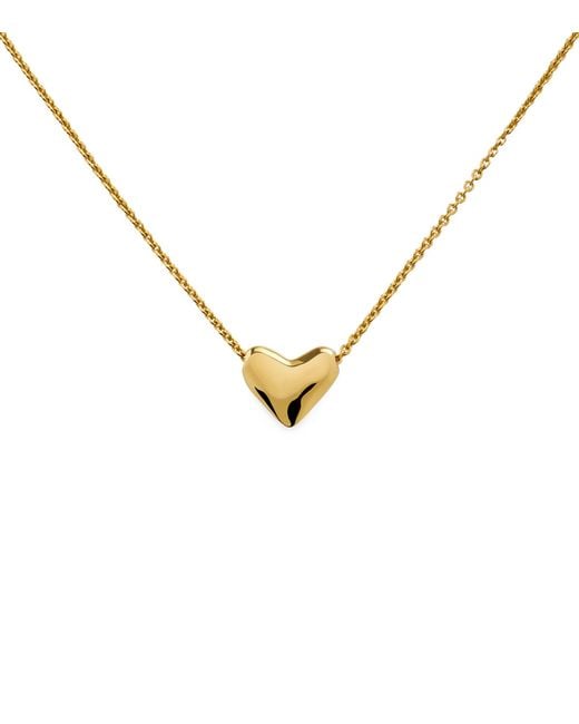 Monica Vinader Metallic Vermeil Heart Necklace