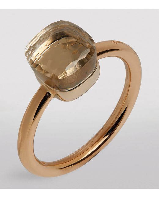 Pomellato Brown Mixed And Topaz Nudo Petit Ring