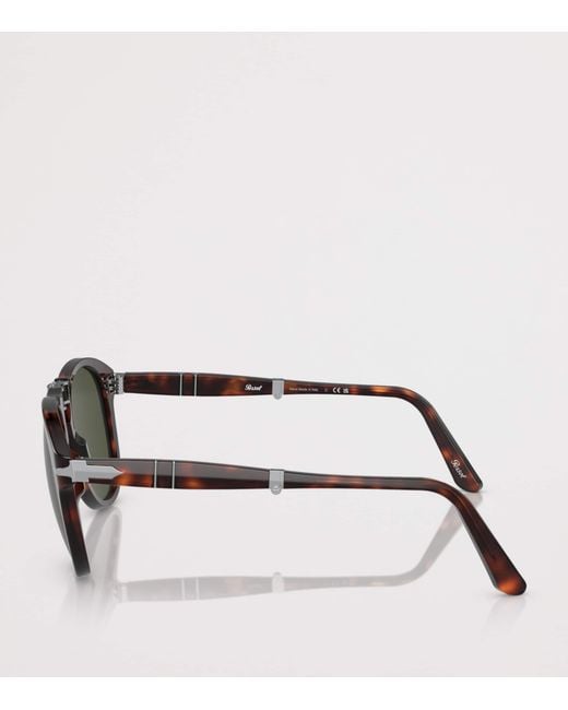 Persol Green Foldable Pilot Sunglasses for men