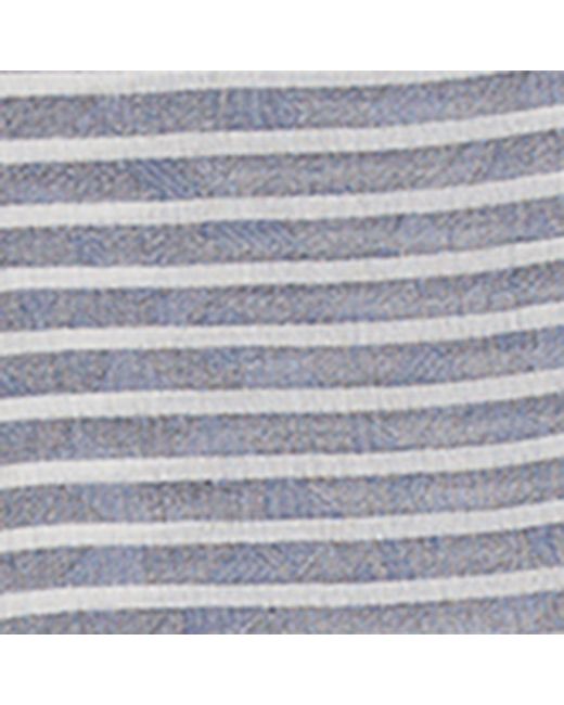 Emporio Armani Gray Cotton Striped Scarf for men