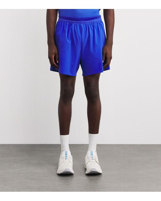 On Shoes Blue 5" Performance Shorts for men