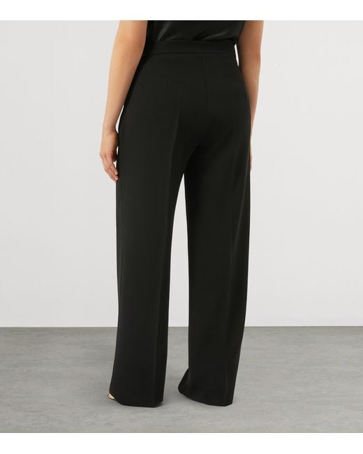 Marina Rinaldi Black Afosi Wide-Leg Trousers