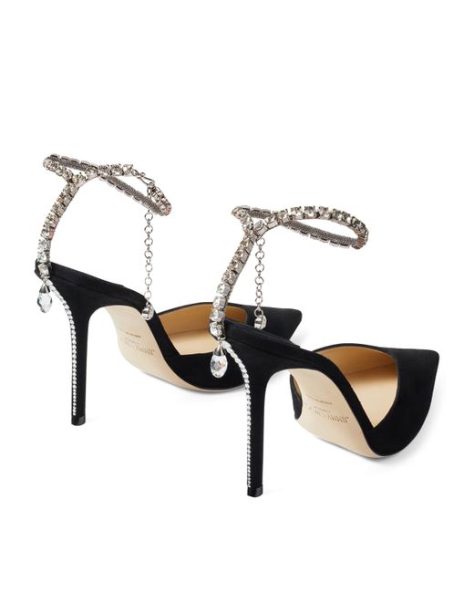 Jimmy Choo Multicolor Saeda 100 Suede Pumps