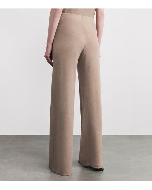 Leset Natural Lauren Wide-Leg Lounge Trousers