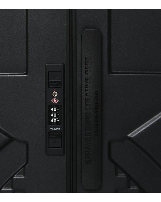 Sprayground Black The Sharkitecture Check-In Suitcase