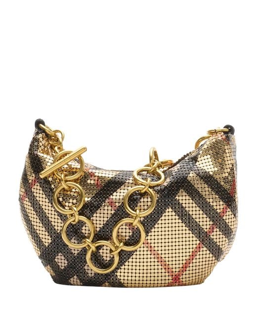 Burberry Multicolor Check Chainmail Shoulder Bag