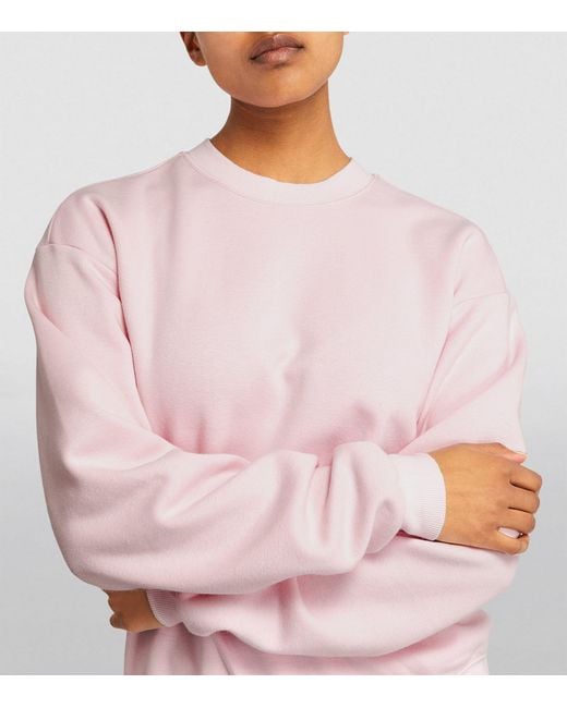 Skims Pink Fleece Classic Sweatshirt