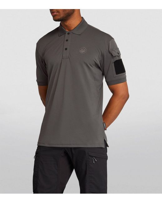 Beretta Miller Polo Shirt in Gray for Men | Lyst