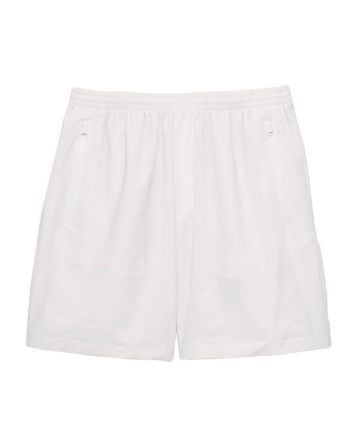Prada White Re-Nylon Bermuda Shorts for men