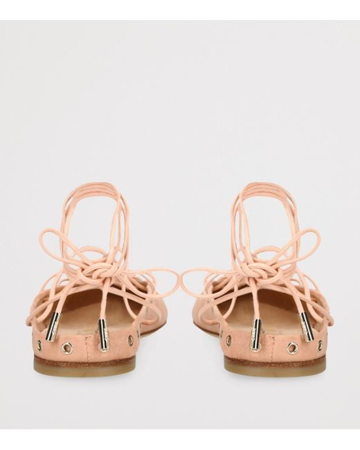 Chloé Natural Leather Ghilies Ballet Flats