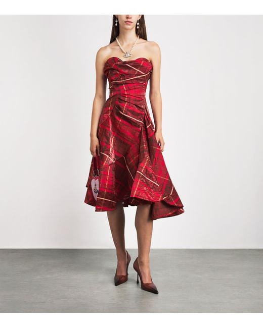 Vivienne Westwood Red Spiral Midi Dress