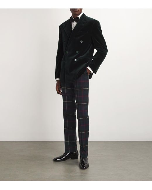 Tartan tailored trousers best sale