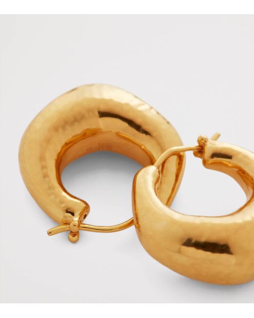 Monica Vinader Metallic Vermeil Deia Hoop Earrings
